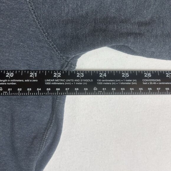 Vintage Y2k Kansas University KU Sweatshirt Mens Medium Gray/Blue Long Sleeve - Picture 7 of 10